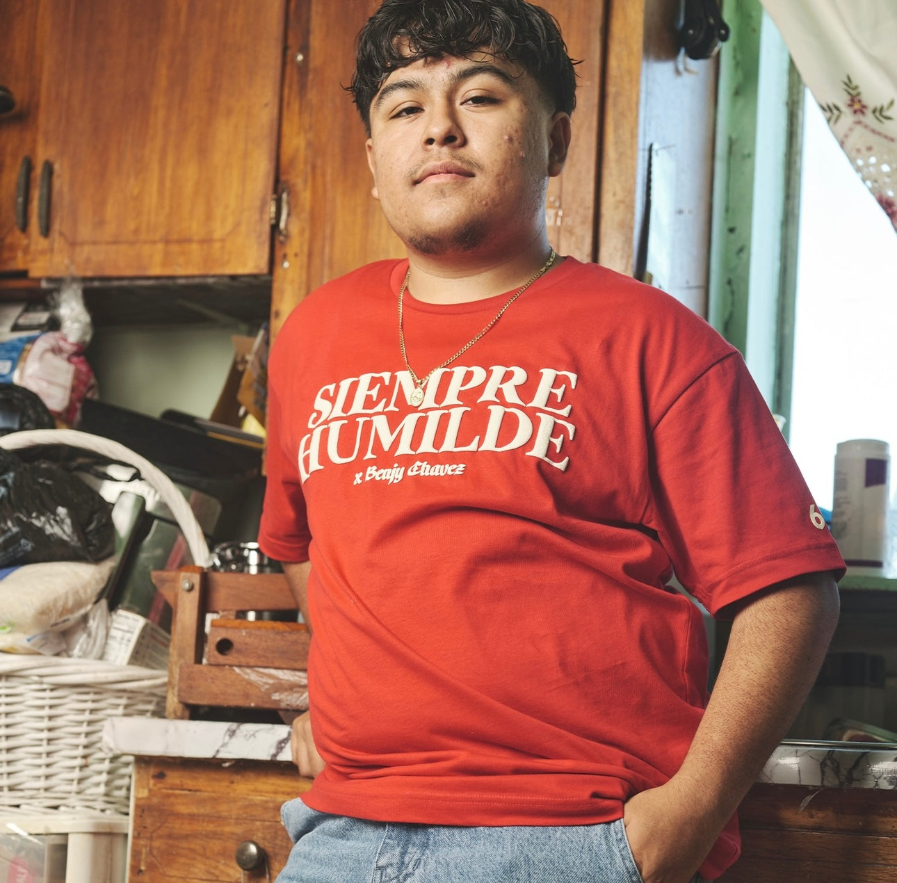 siempre humilde t shirt red