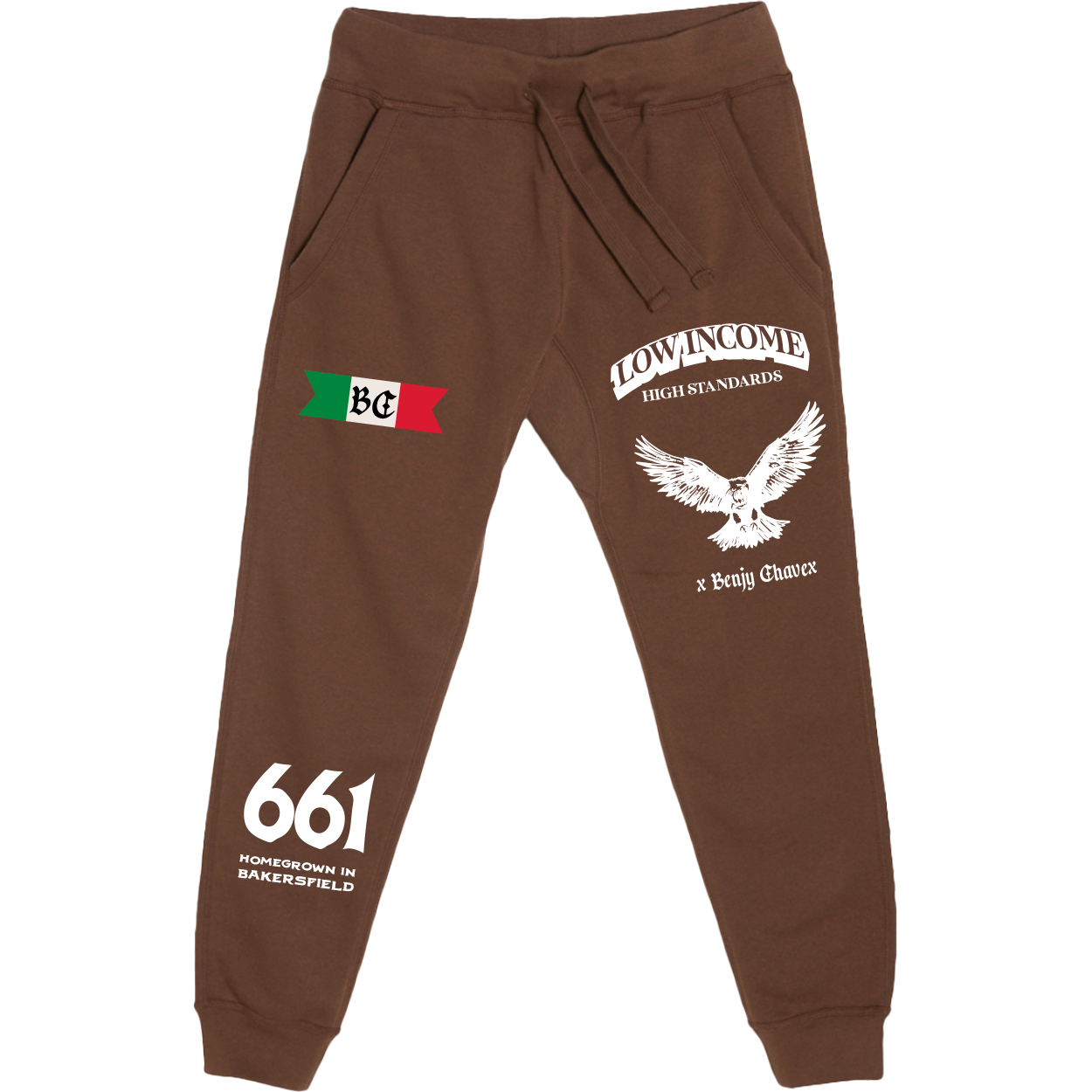 low income x high standards sweatpants