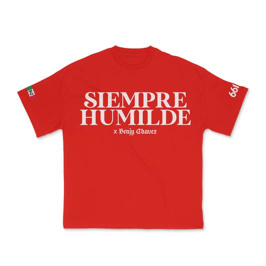siempre humilde t shirt red